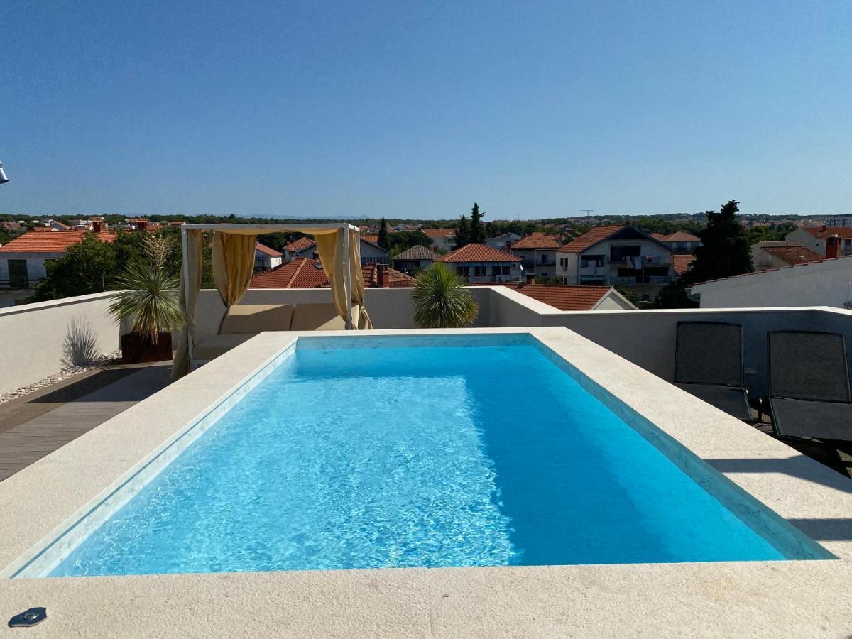 Shell Sky Luxury Penthouse With Private Pool Apartamento Zadar Exterior foto