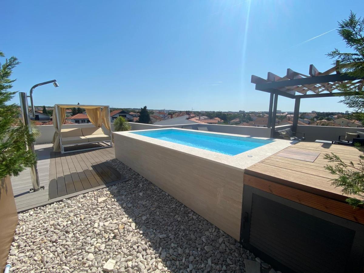 Shell Sky Luxury Penthouse With Private Pool Apartamento Zadar Exterior foto