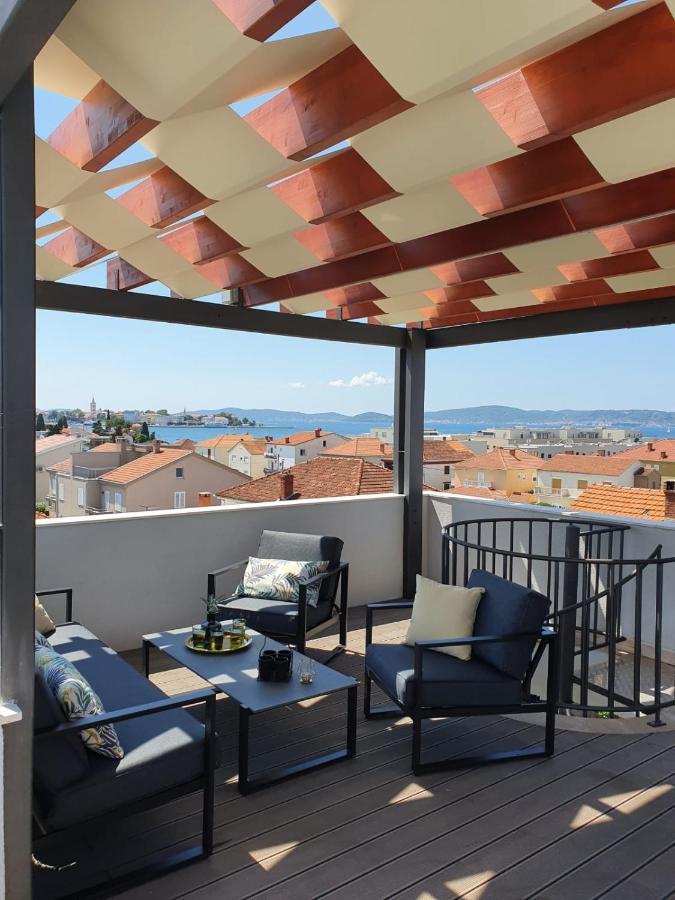 Shell Sky Luxury Penthouse With Private Pool Apartamento Zadar Exterior foto